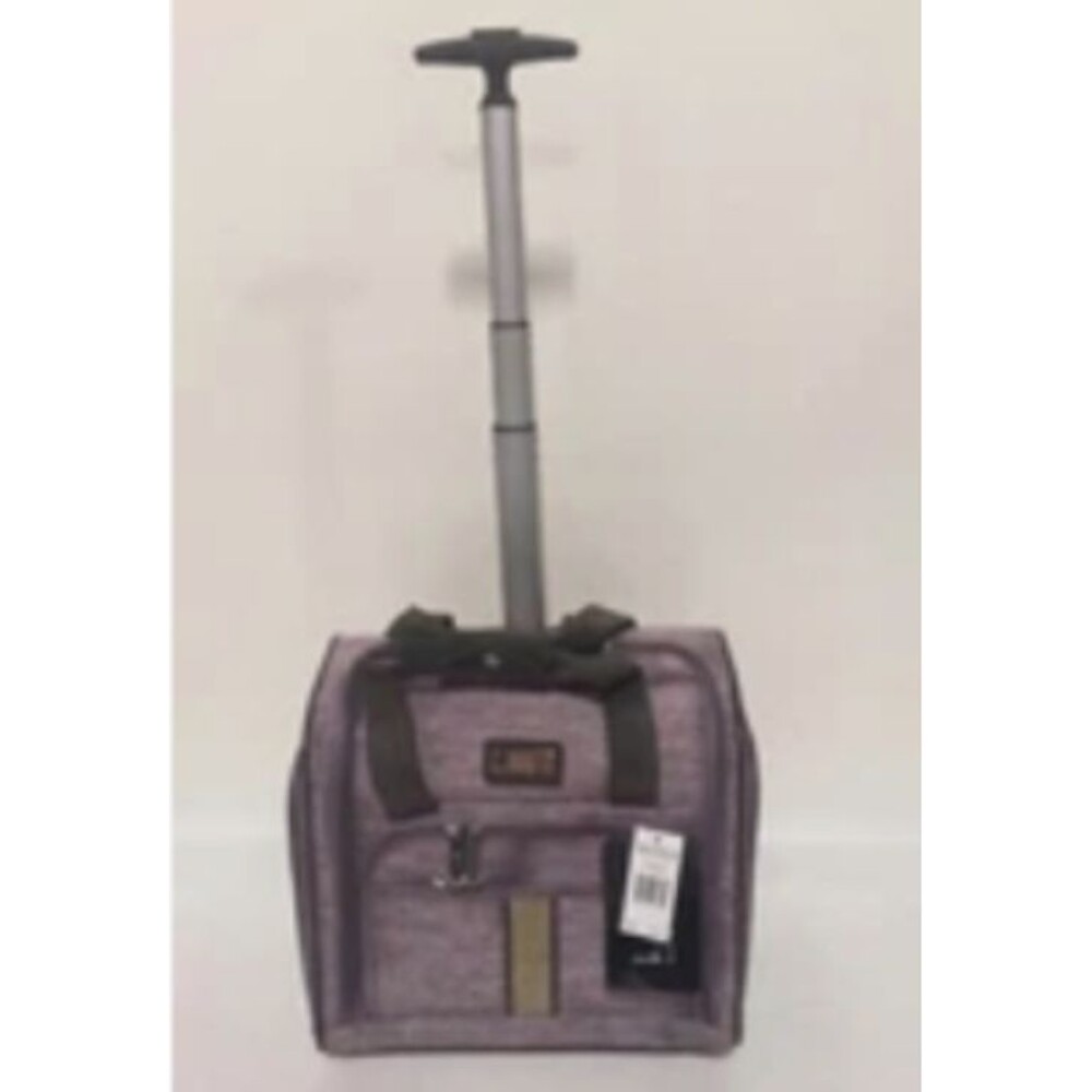 NEW NICOLE MILLER CAMERON LAVENDER UNDER SEAT BAG WHEELED LUGGAGE CARRY ON $240